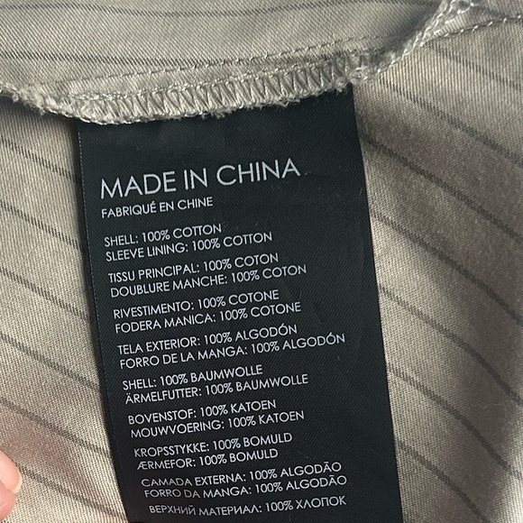 Club Monaco Women’s Dress With Brown Stripes - Picture 16 of 16